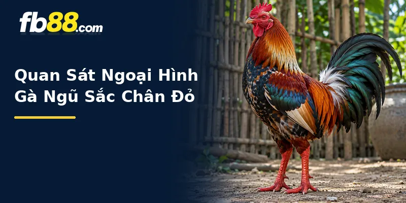 Quan Sát Ngoại Hình Gà Ngũ Sắc Chân Đỏ